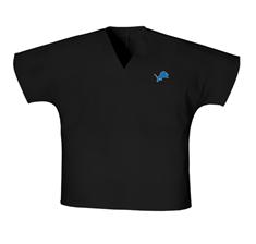 Detroit Lions Unisex V-Neck Top Scrubs